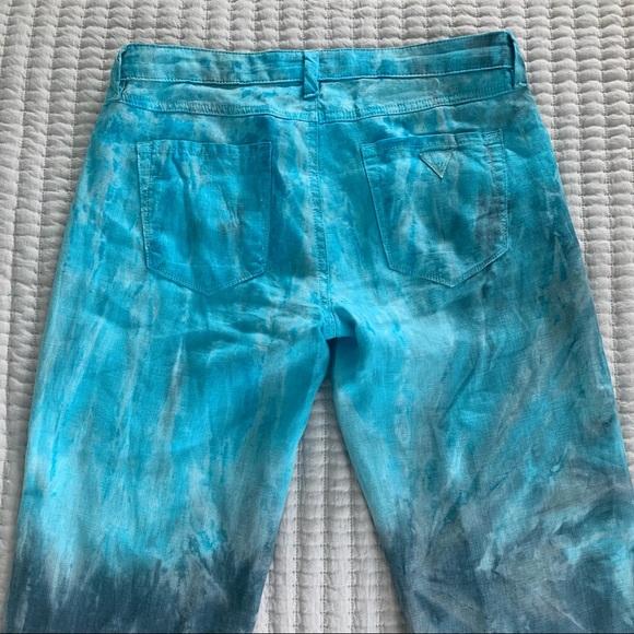 Guess Y2K Flare Tie Dye Linen pants - Picture 6 of 6